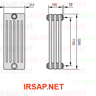 Радиатор IRSAP Tesi 61200/3 T30 CL 01